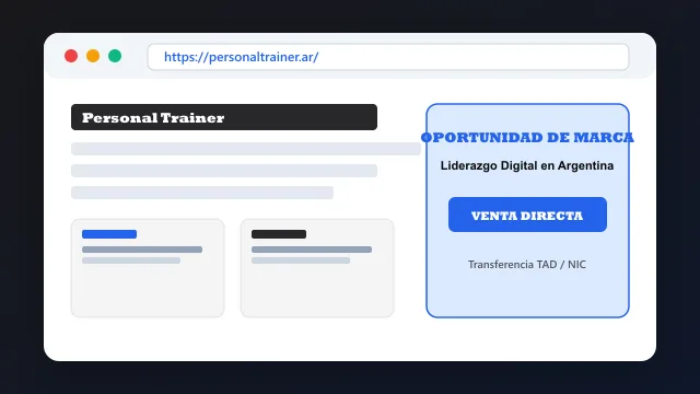 Modelo de aplicación comercial y proyectos digitales para personaltrainer.ar